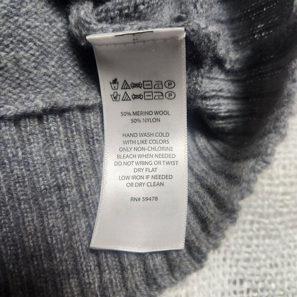 Rachel Zoe Cozycore Basic Everyday Soft Relax Wool Blend Wrap Sweater Size Small - Picture 3 of 13